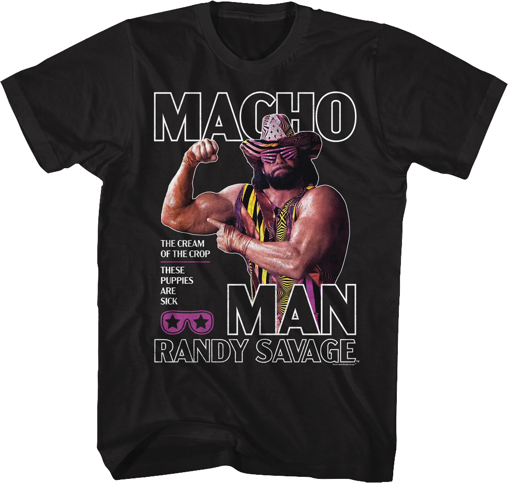 The Cream Of Crop Flex Macho Man Randy Savage T-Shirt product image 1