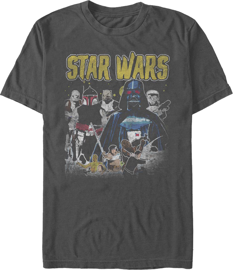 The Empire Strikes Back Collage Star Wars T-Shirt product image 1
