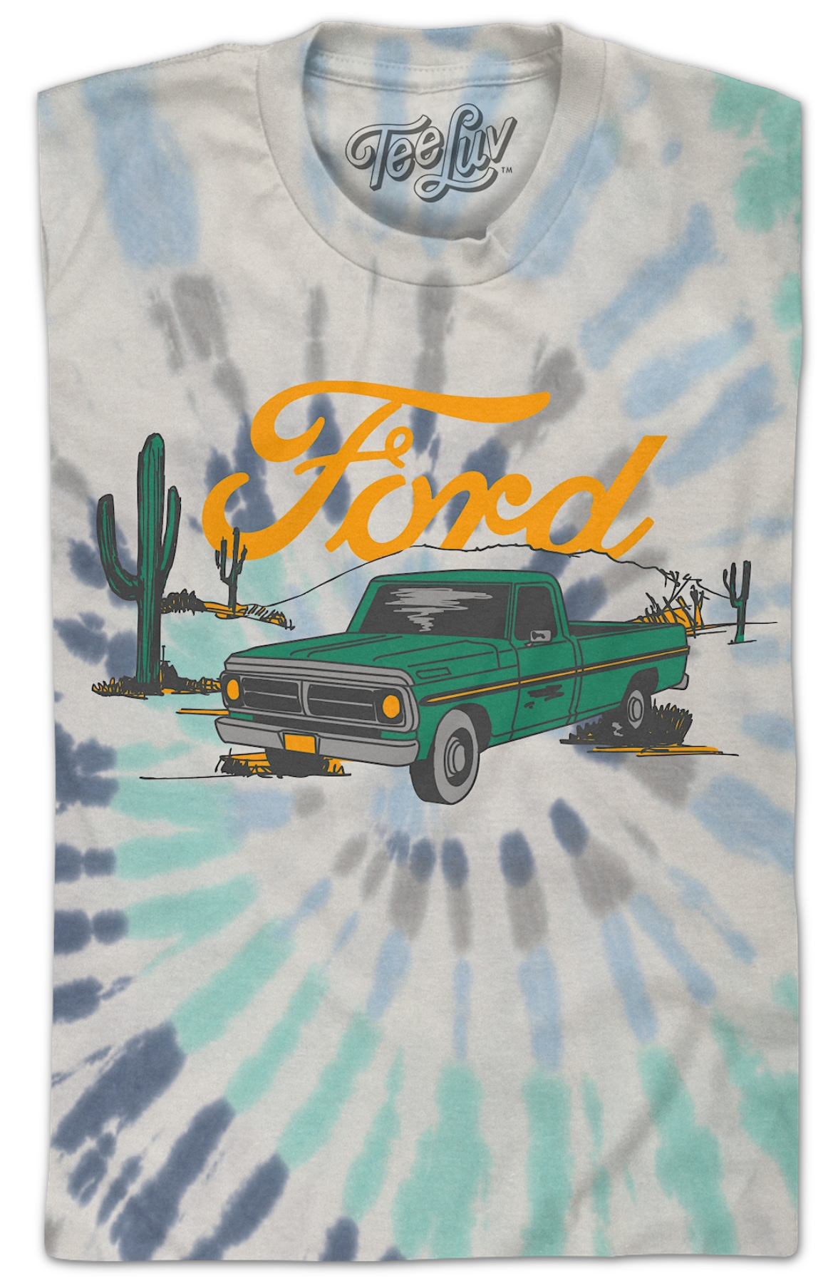 Tie Dye Pickup Truck Ford T-Shirt product image 2