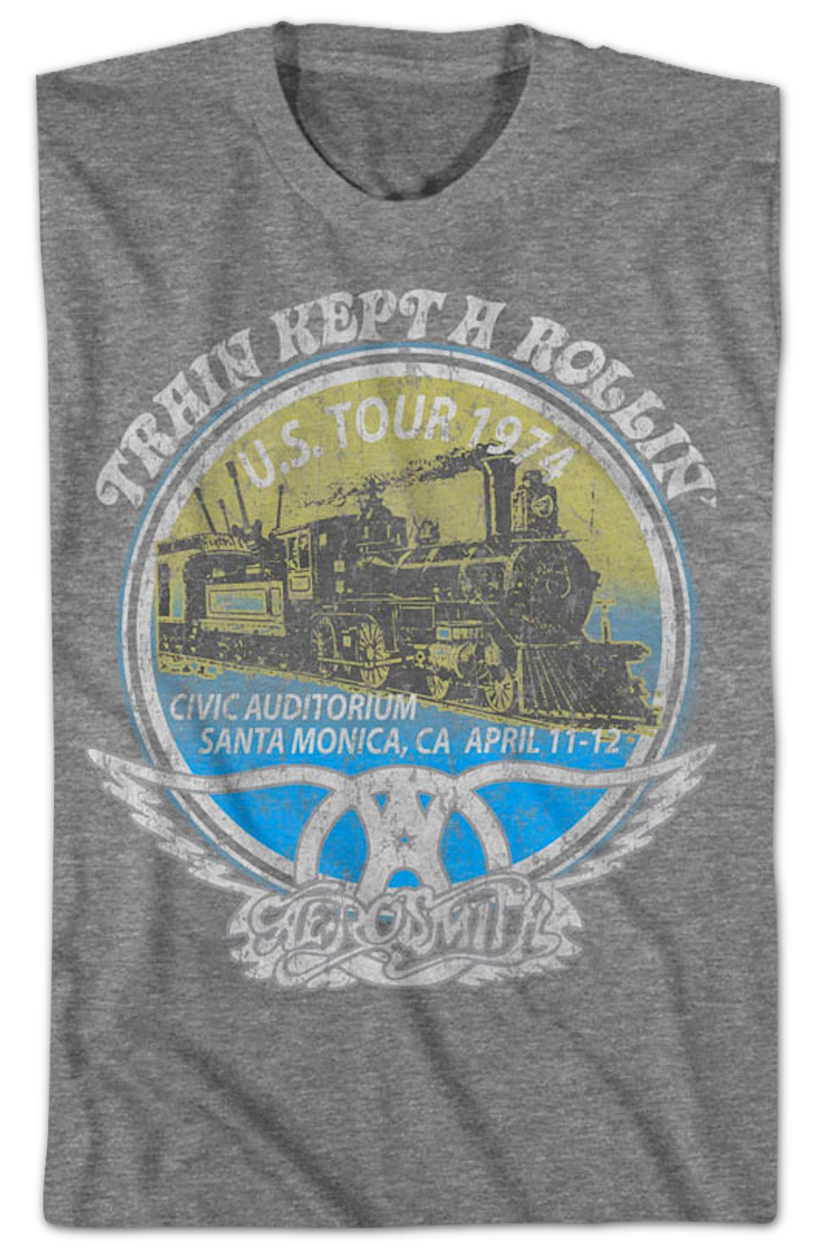 Train Kept A Rollin' Aerosmith T-Shirt product image 2