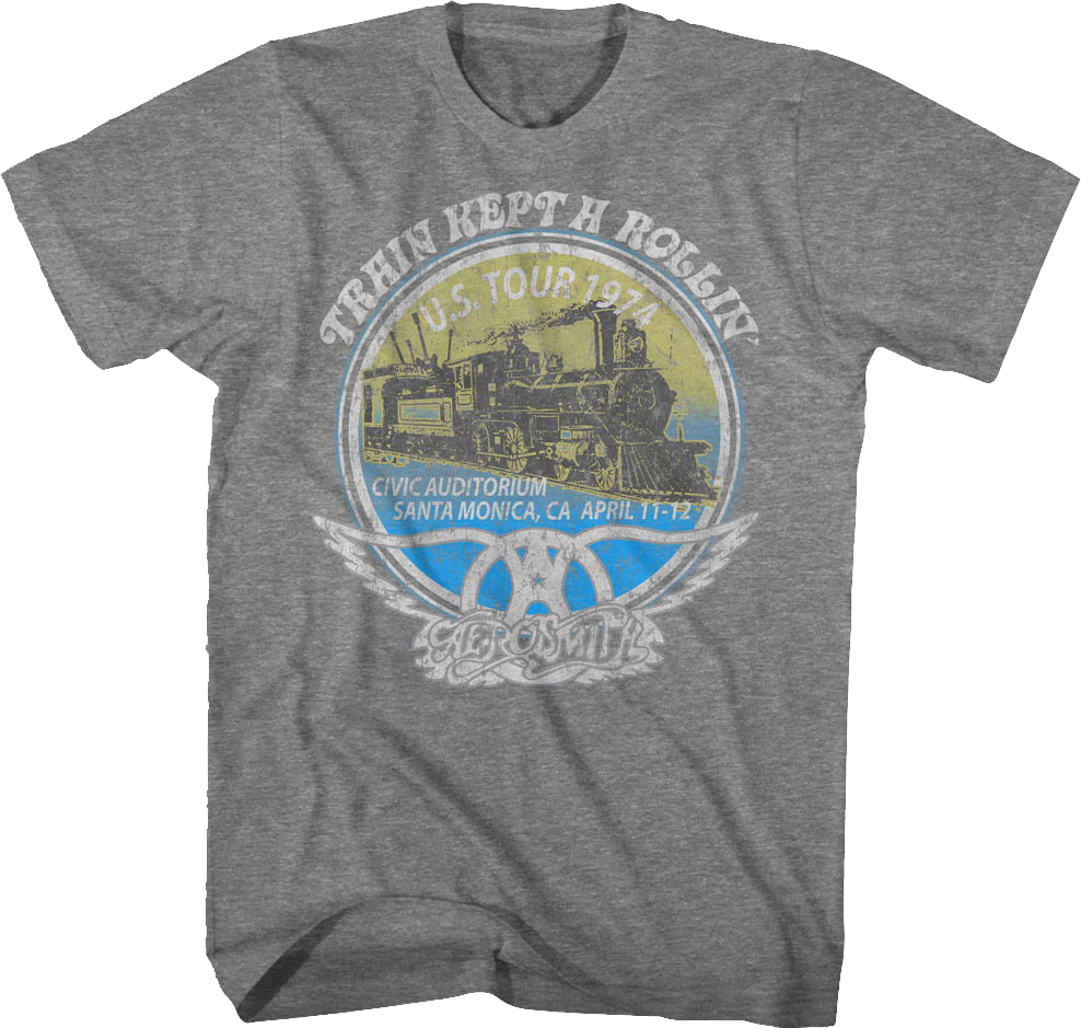 Train Kept A Rollin' Aerosmith T-Shirt product image 1