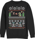 Ugly Faux Knit Mario and Bowser Nintendo Sweatshirt product image 1