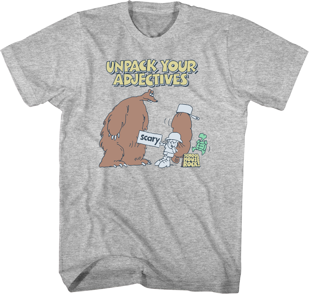 Unpack Your Adjectives Schoolhouse Rock T-Shirt product image 1
