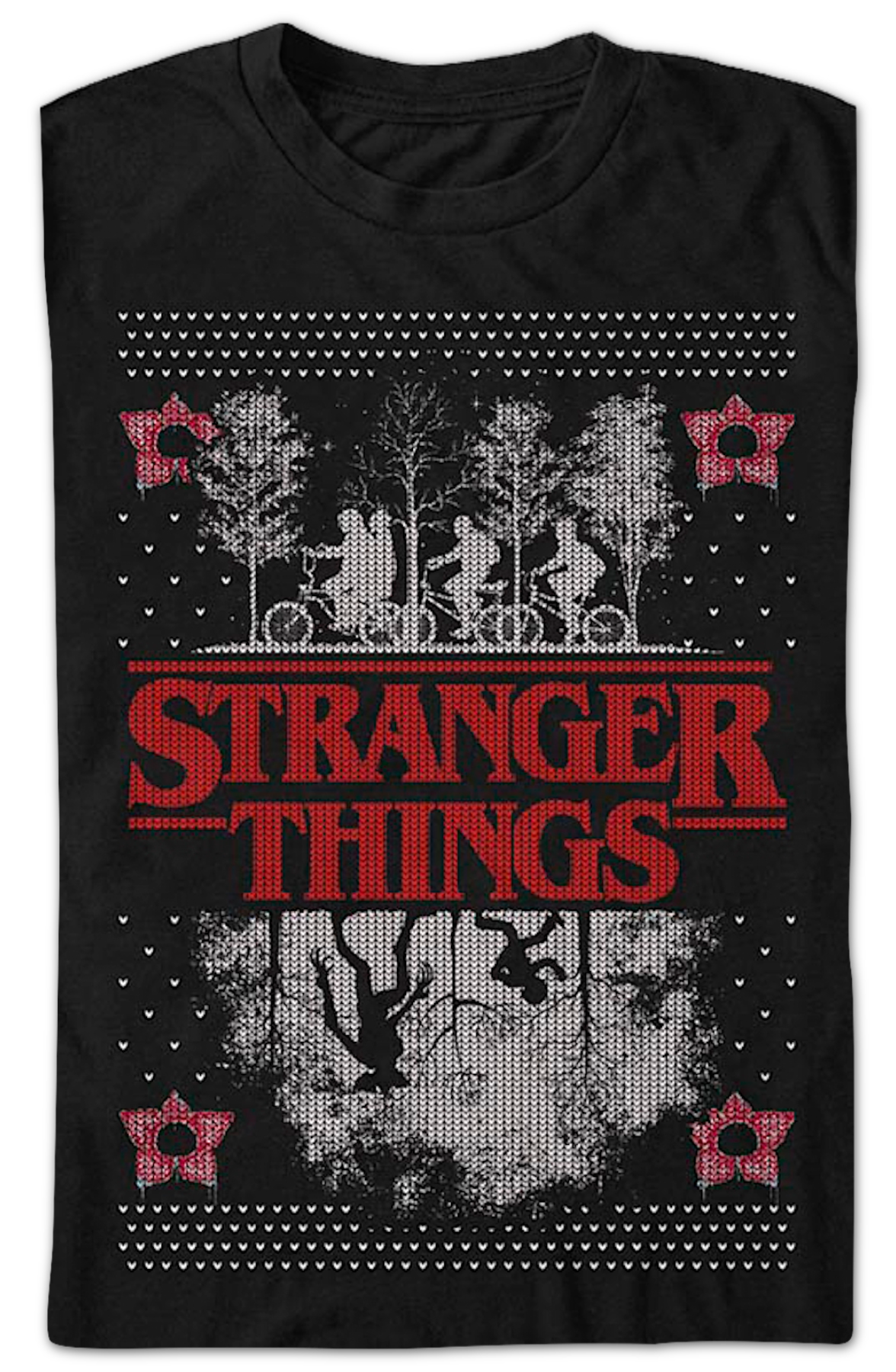 Upside Down Faux Ugly Christmas Sweater Stranger Things product image 2