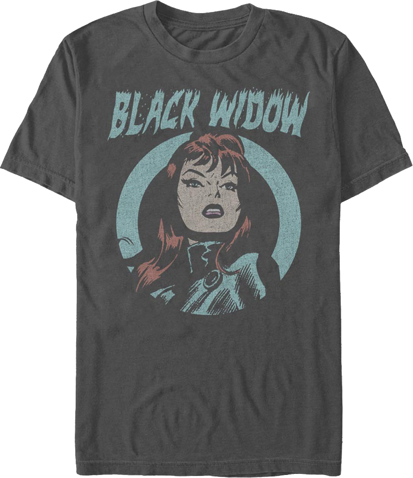 Vintage Black Widow Marvel Comics T-Shirt product image 1