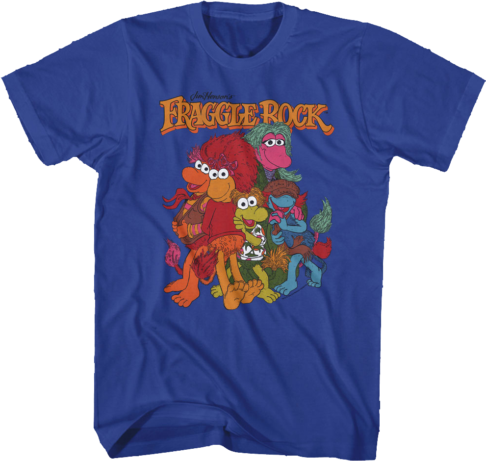 Vintage Blue Group Picture Fraggle Rock T-Shirt product image 1