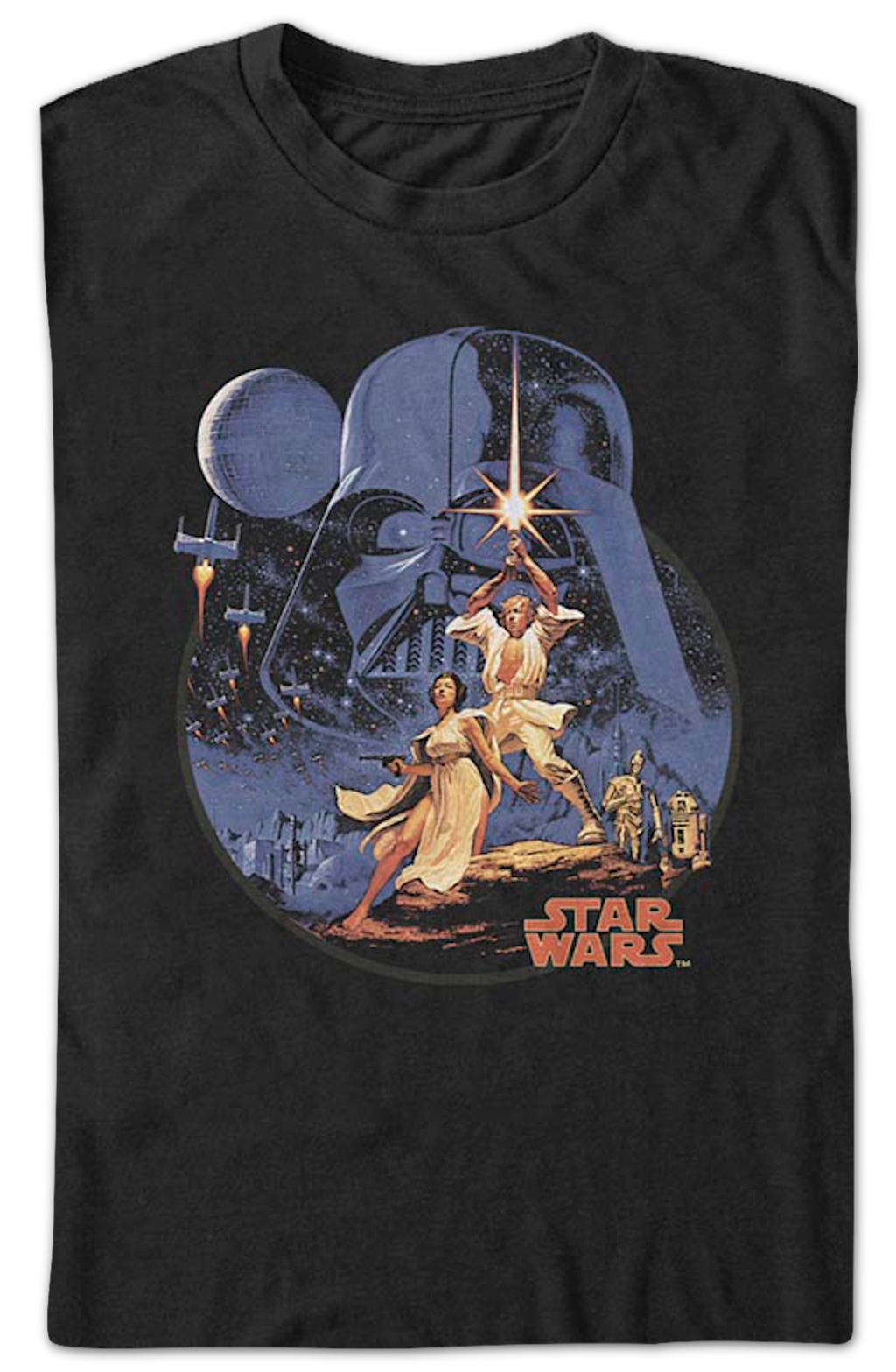 Vintage Episode IV A New Hope Poster Star Wars T-Shirt