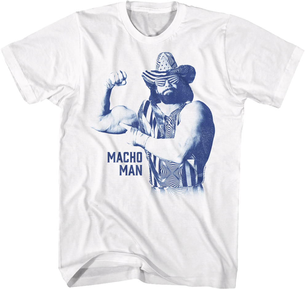 Vintage Flexing Macho Man Randy Savage T-Shirt product image 1