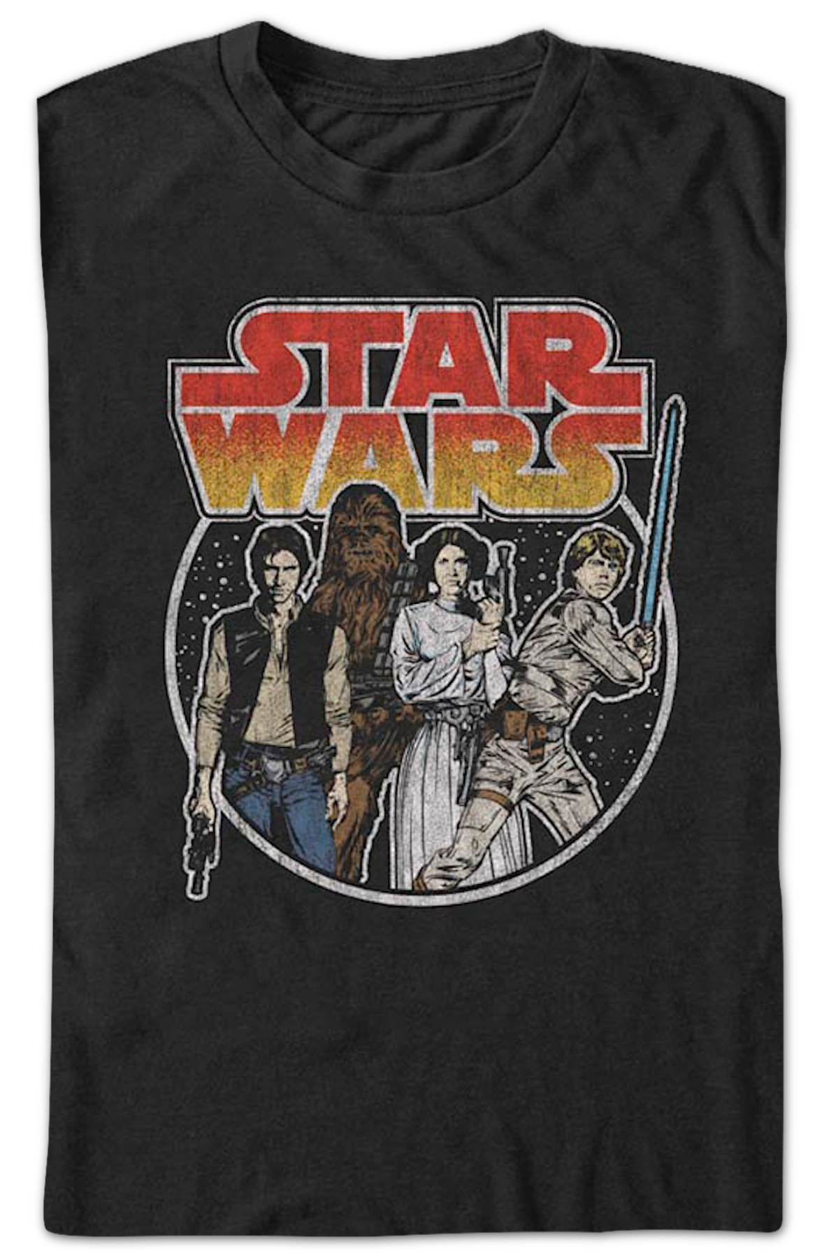 Vintage Character Circle Star Wars T-Shirt product image 2