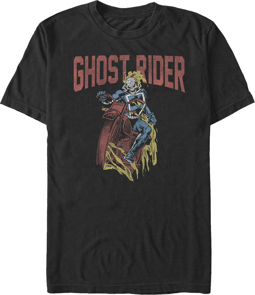 Vintage Hell Cycle Ghost Rider Marvel Comics T-Shirt product image 1