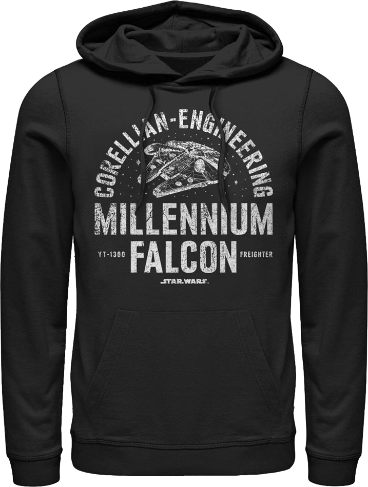 Vintage Millennium Falcon Star Wars Hoodie product image 1