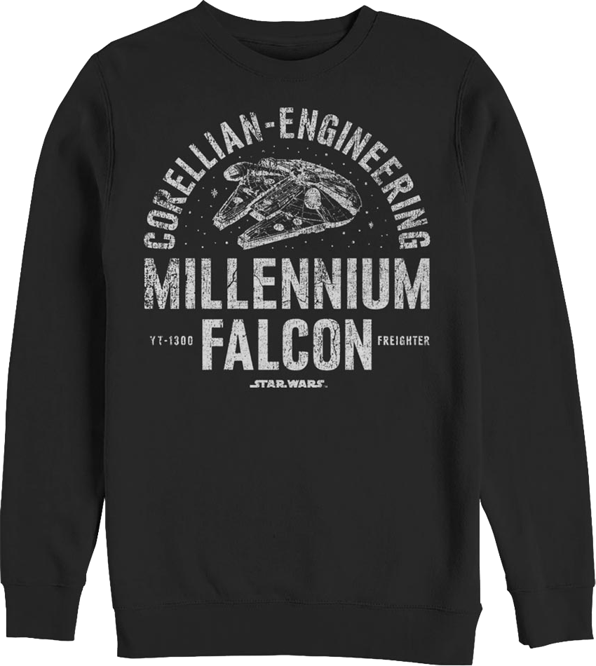 Vintage Millennium Falcon Star Wars Sweatshirt product image 1