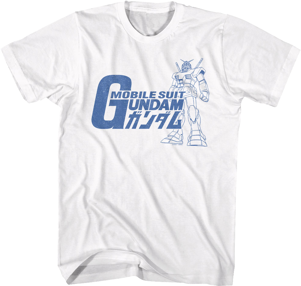 Vintage RX-78-2 Sketch Gundam T-Shirt product image 1