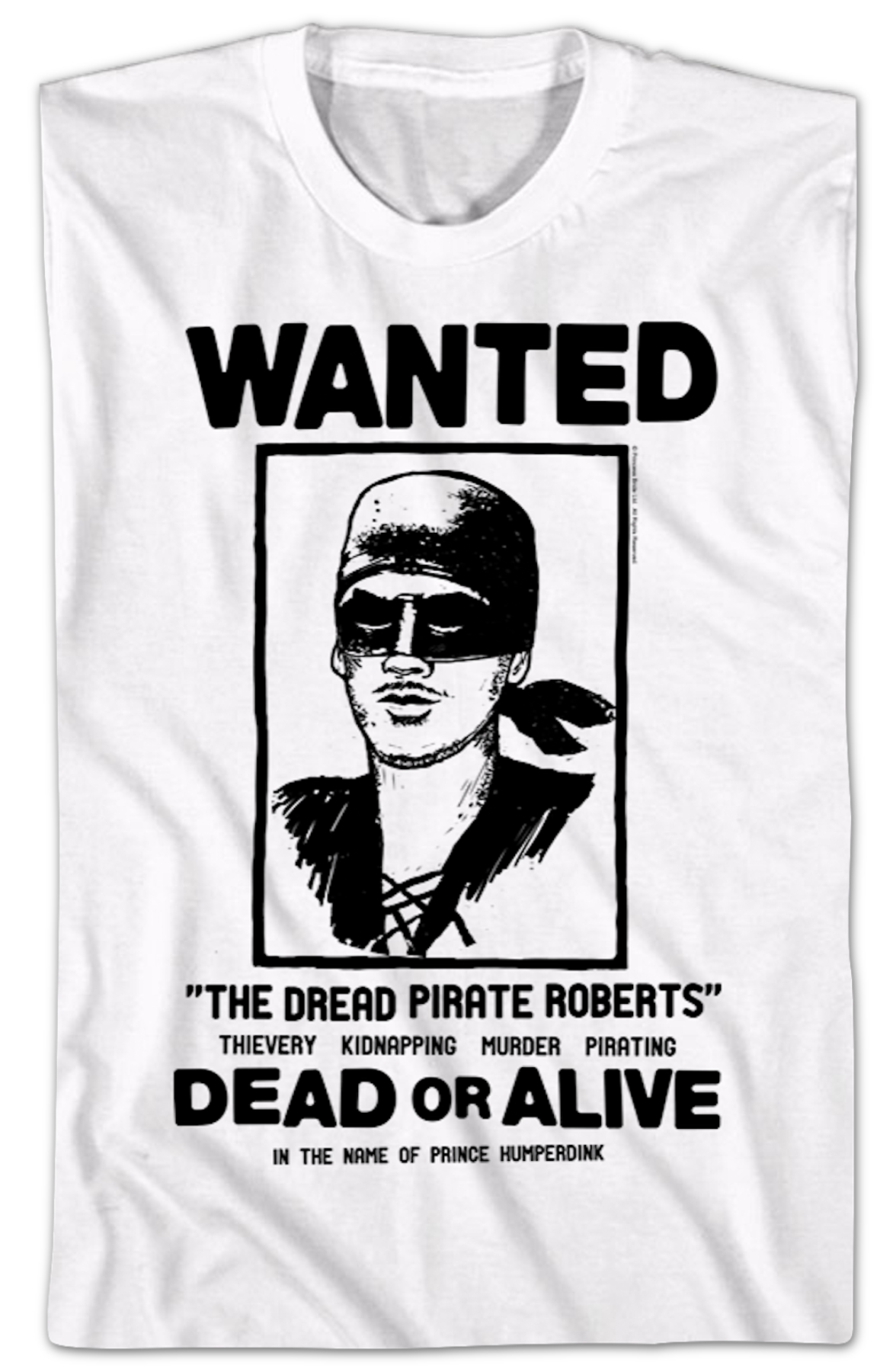 Wanted Poster Princess Bride T-Shirt