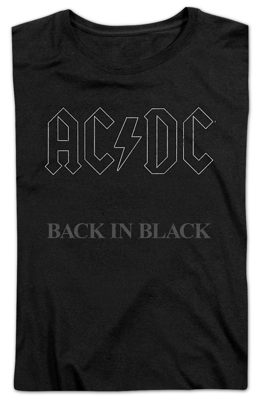 Womens ACDC Back In Black Shirt product image 2