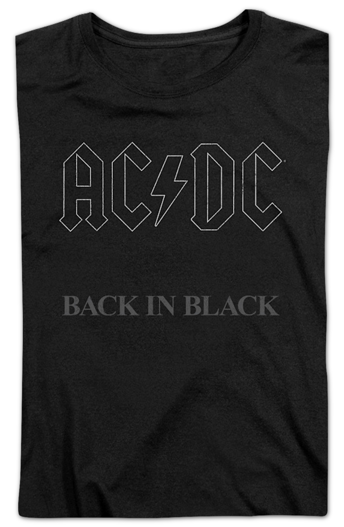 Womens ACDC Back In Black Shirt product image 2