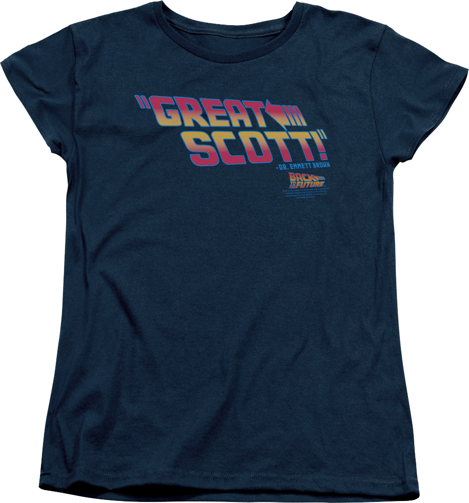 Womens Back To The Future Great Scott Shirt product image 1