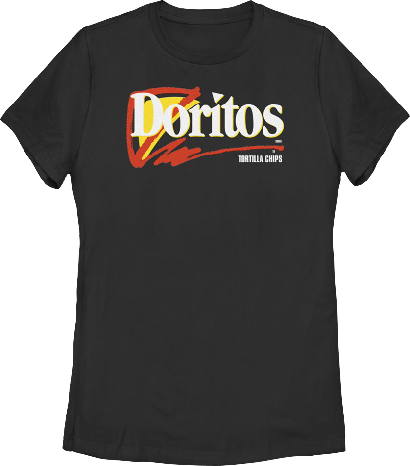 Womens Black 90s Logo Doritos Shirt product image 1