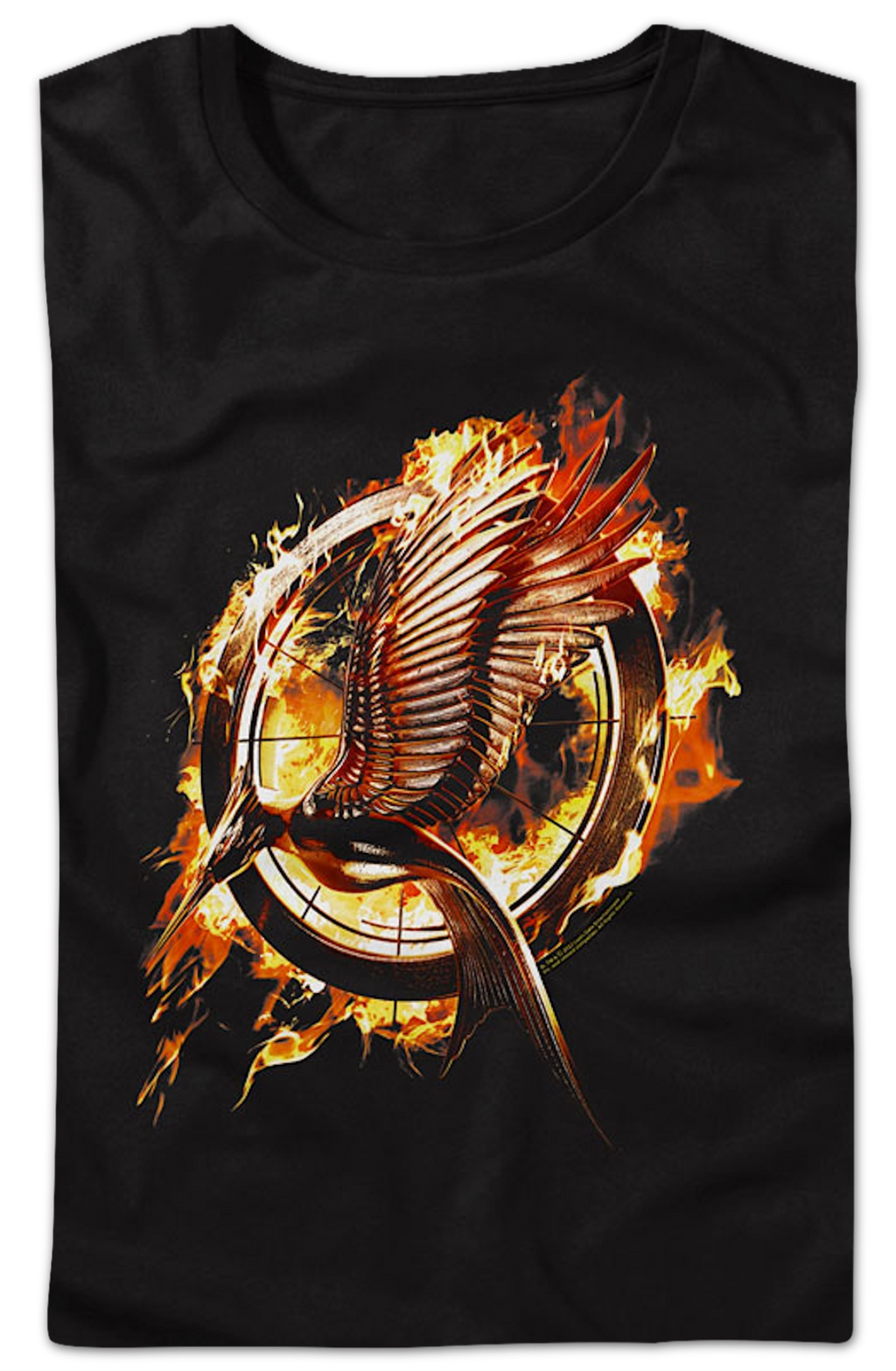 Womens Catching Fire Poster Hunger Games Shirt