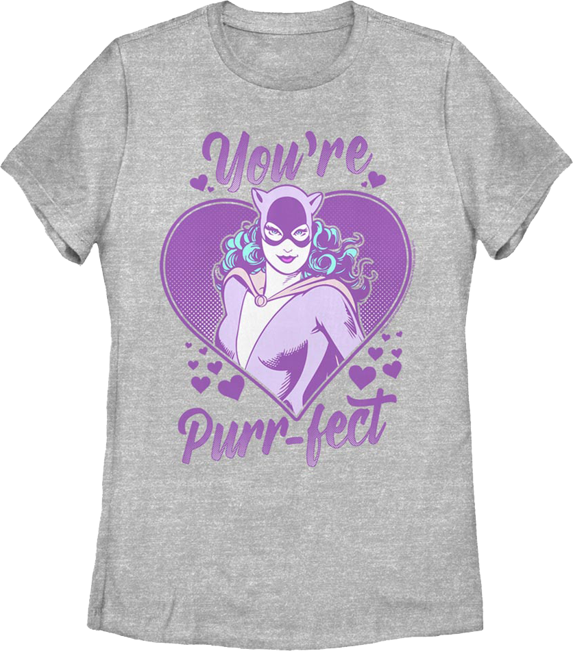 Womens Catwoman You're Purr-fect DC Comics Shirt product image 1