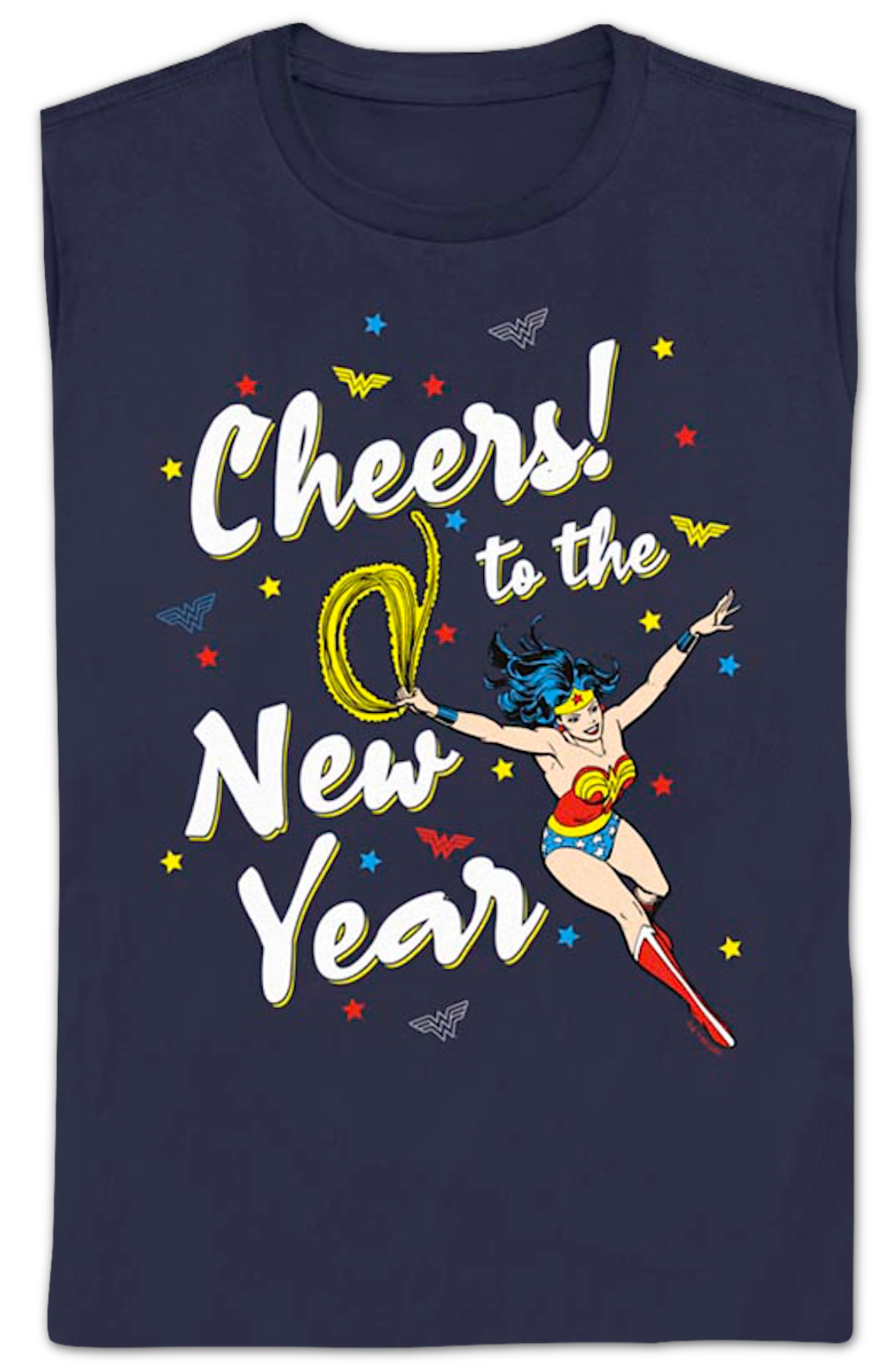 Womens Cheers to the New Year Wonder Woman DC Comics Shirt product image 2