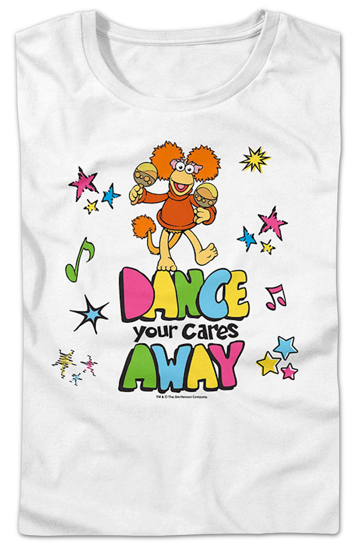 Womens Dance Your Cares Away Colorful Shapes Fraggle Rock product image 2