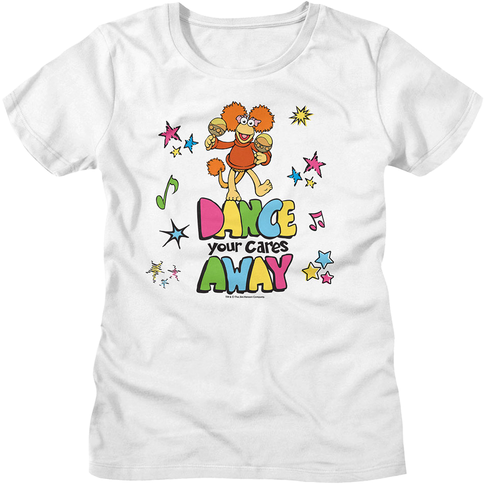 Womens Dance Your Cares Away Colorful Shapes Fraggle Rock product image 1