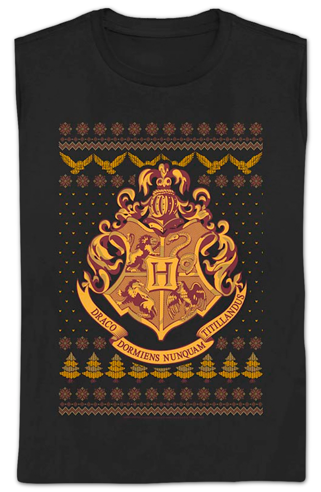 Womens Hogwarts Faux Ugly Christmas Sweater Harry Potter product image 2