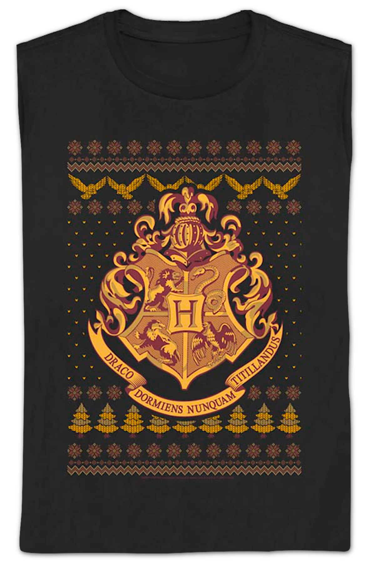 Womens Hogwarts Faux Ugly Christmas Sweater Harry Potter product image 2