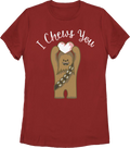 Womens I Chews You Valentine's Day Star Wars Shirt product image 1