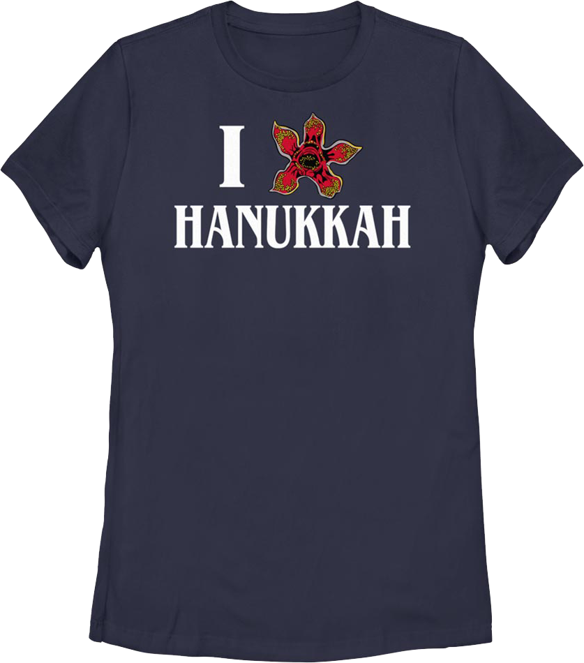 Womens I Love Hanukkah Stranger Things Shirt product image 1