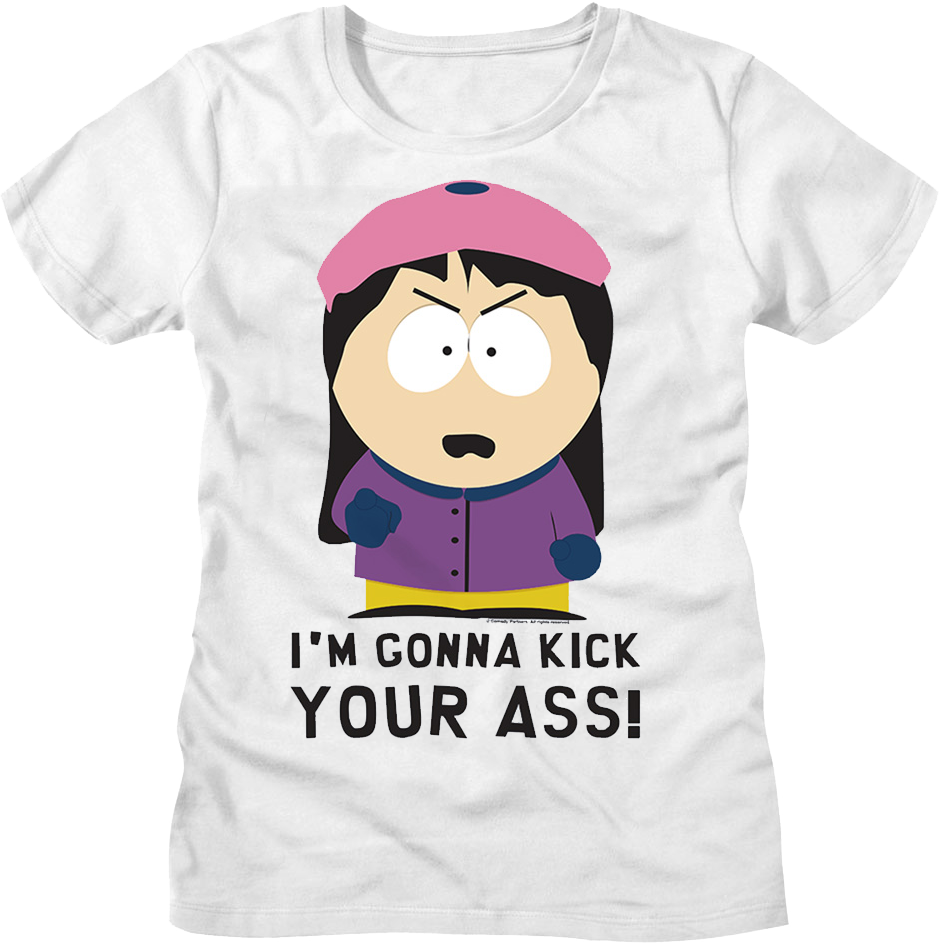 Womens I'm Gonna Kick Your Ass South Park Shirt product image 1