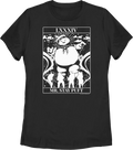 Womens Mr. Stay Puft Tarot Card Ghostbusters Shirt product image 1