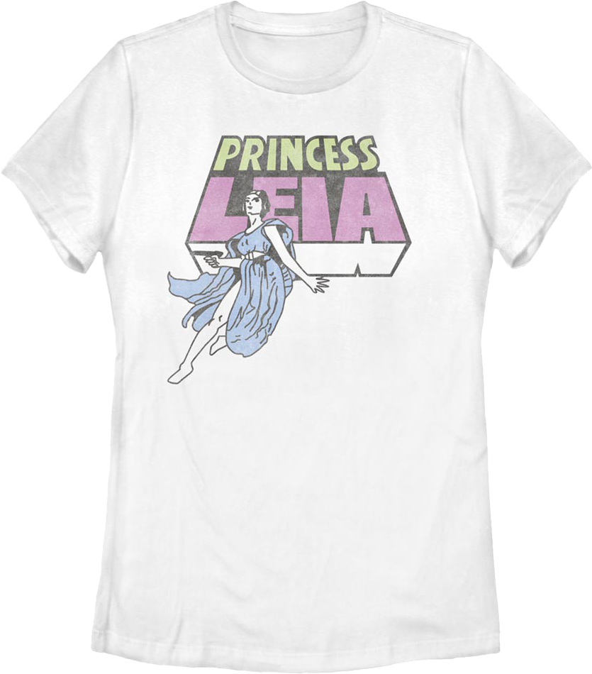 Womens Princess Leia Sketch Star Wars Shirt product image 1