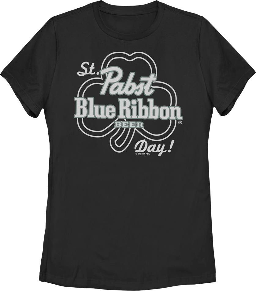 Womens St. Pabst Blue Ribbon Day Shirt product image 1