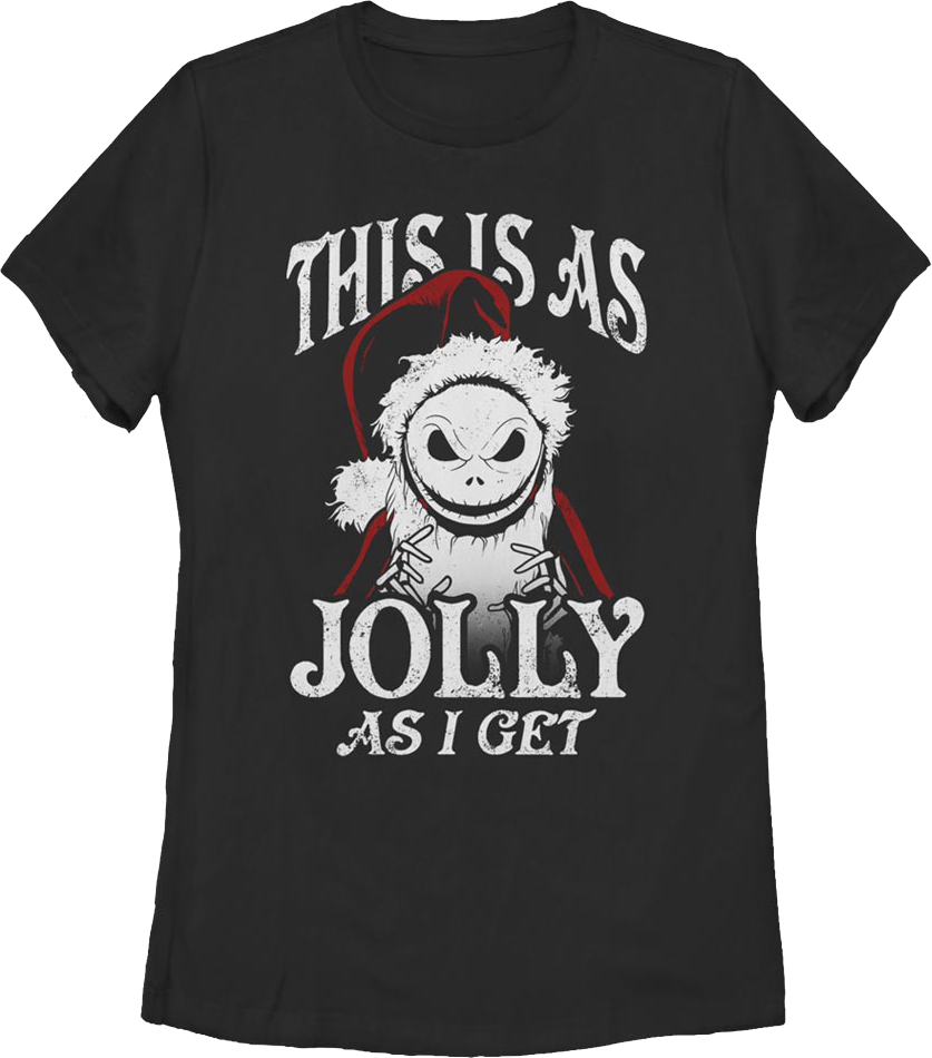 Womens This Is As Jolly As I Get Nightmare Before Christmas product image 1