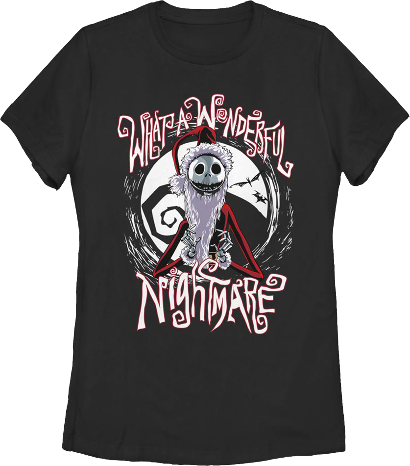 Womens Wonderful Nightmare Before Christmas Shirt product image 1