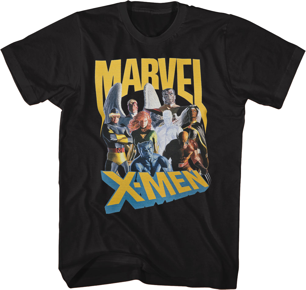 X-Men Group Photo Marvel Comics T-Shirt product image 1