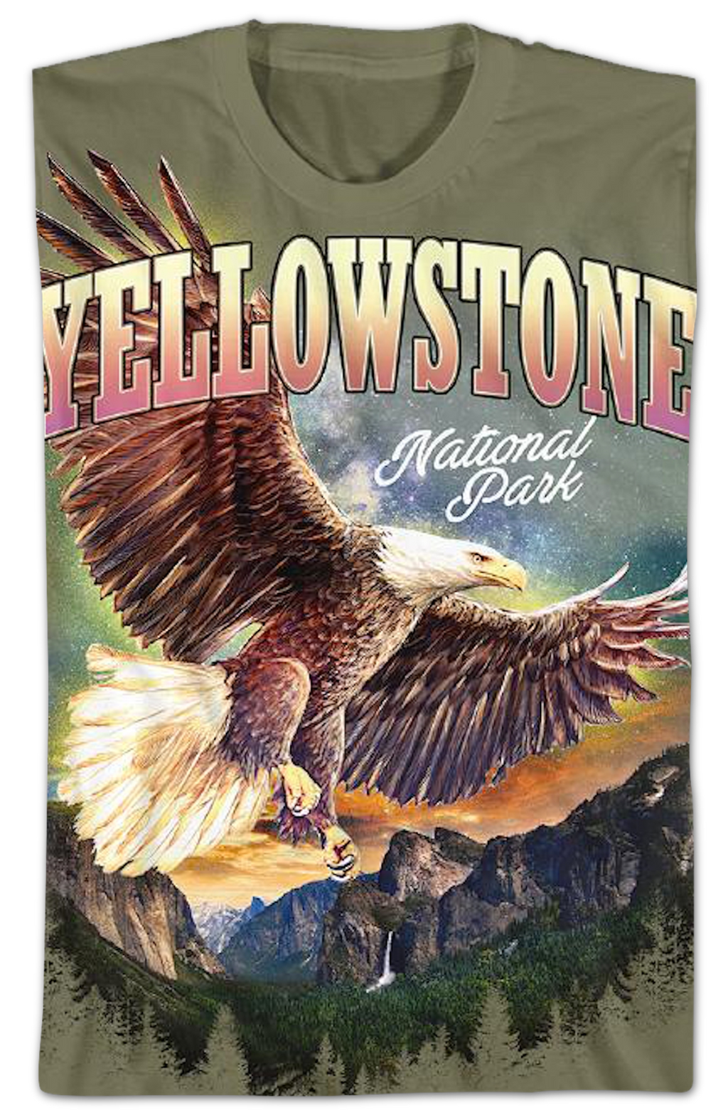 Yellowstone Eagle National Park Foundation T-Shirt product image 2