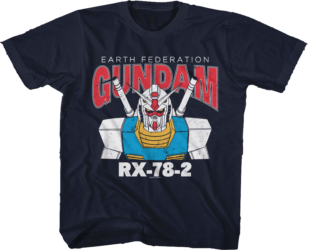 Youth Blue Earth Federation Gundam Shirt product image 1