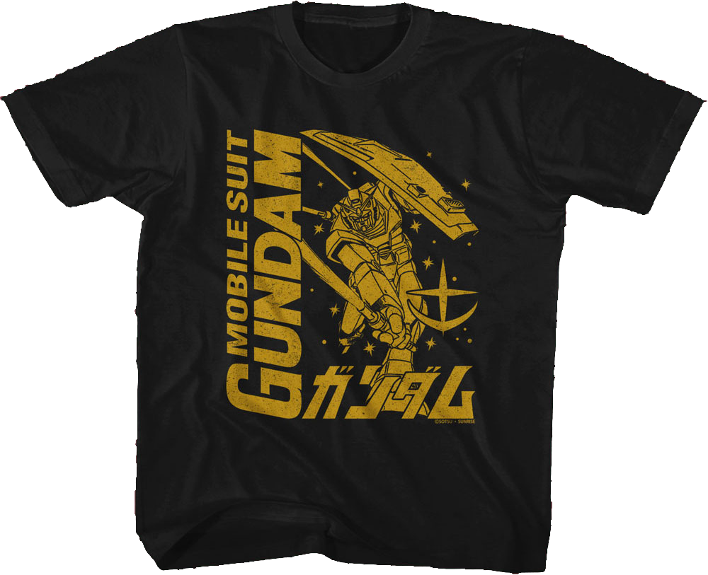 Youth Monochrome Mobile Suit Gundam Shirt product image 1