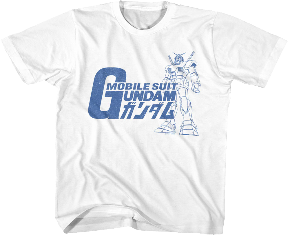 Youth Vintage RX-78-2 Sketch Gundam Shirt product image 1