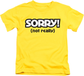 Youth Yellow Sorry Shirt product image 1