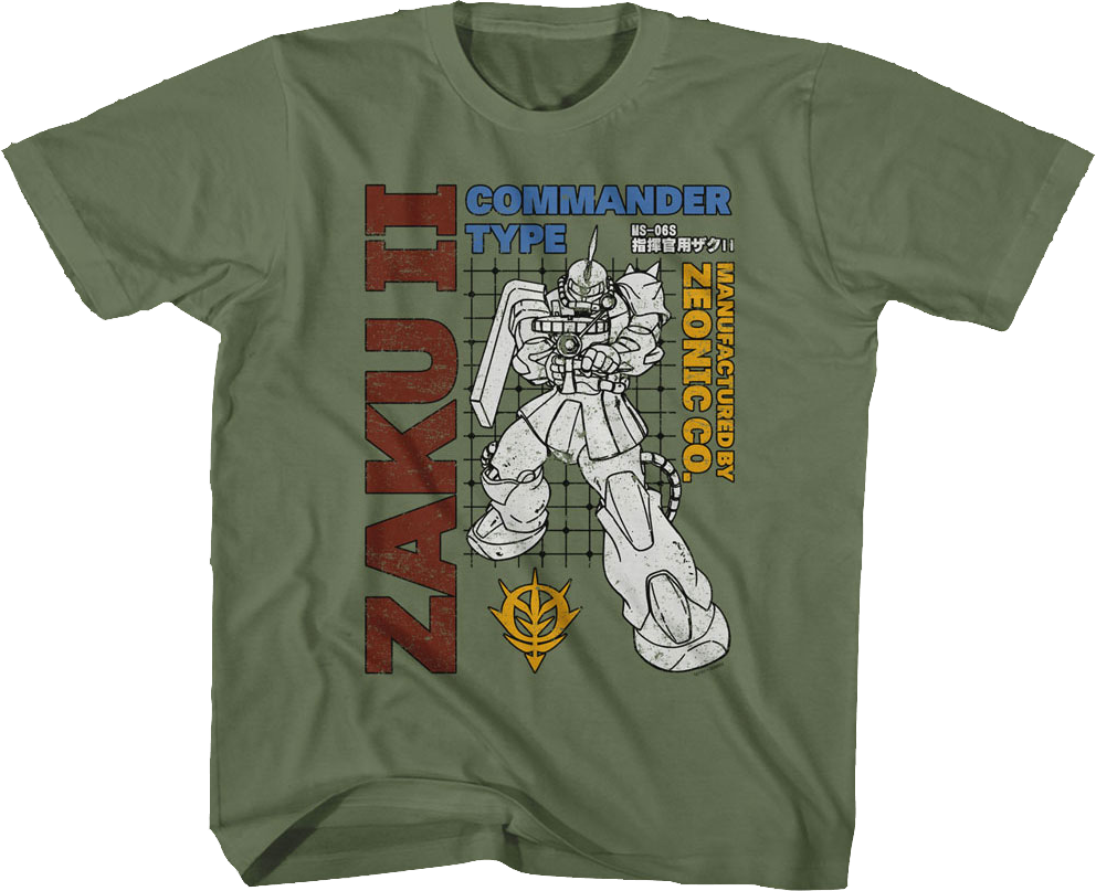 Youth Zaku II Gundam Shirt product image 1
